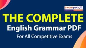 English Grammar Rules PDF for Competitive Exams
